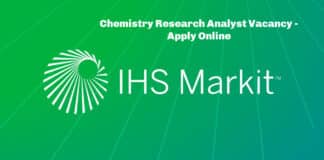 IHS Markit Chemistry Research Analyst Vacancy - Apply Online