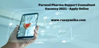 Parexel Pharma Support Consultant Vacancy 2021 - Apply Online