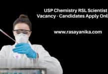 USP Chemistry RSL Scientist Vacancy - Candidates Apply Online