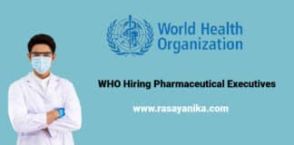 WHO Hiring Pharmaceutical Executives - World Health Organization