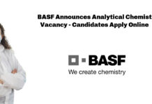 BASF Announces Analytical Chemist Vacancy - Candidates Apply Online