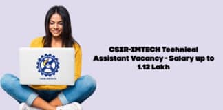 CSIR-IMTECH Technical Assistant Vacancy - Salary up to 1.12 Lakh