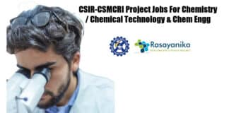 CSMCRI Chemistry Jobs