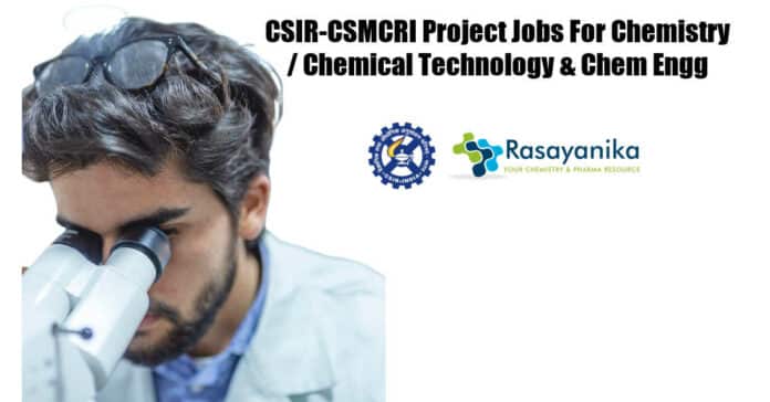 CSMCRI Chemistry Jobs
