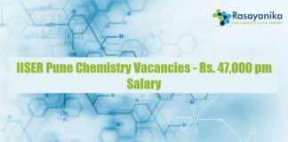 IISER Pune Chemistry Vacancies