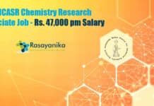 JNCASR Chemistry Research Associate