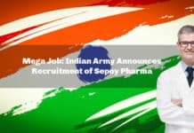 Mega Job: Indian Army Announces Recruitment of Sepoy Pharma