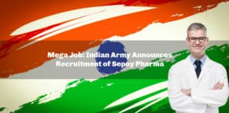 Mega Job: Indian Army Announces Recruitment of Sepoy Pharma