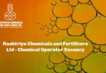 Rashtriya Chemicals and Fertilizers Ltd - Chemical Operator Vacancy