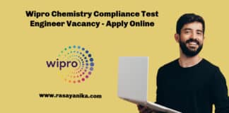 Wipro Chemistry Compliance Test Engineer Vacancy - Apply Online