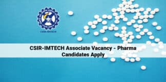 CSIR-IMTECH Associate Vacancy 2021 - Pharma Candidates Apply