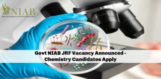 Govt NIAB JRF Vacancy Announced - Chemistry Candidates Apply