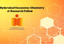 IIT Hyderabad Vacancies: Chemistry Jr Research Fellow