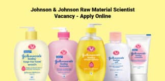 Johnson & Johnson Raw Material Scientist Vacancy - Apply Online