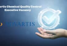 Novartis Chemical Quality Control Executive Vacancy - Apply Online