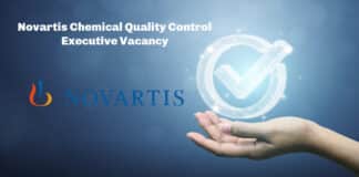 Novartis Chemical Quality Control Executive Vacancy - Apply Online