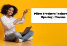 Pfizer Freshers Trainee Job Opening - Pharma Associate Scientist