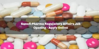 Sanofi Pharma Regulatory Affairs Job Opening - Apply Online