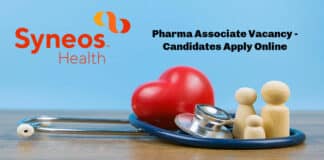 Syneos Health Pharma Associate Vacancy - Candidates Apply Online