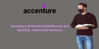Accenture B Pharma & M Pharma Job Opening - Associate Vacancy