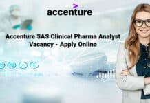 Accenture SAS Clinical Pharma Analyst Vacancy - Apply Online