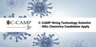 C-CAMP Hiring Technology Scientist - MSc Chemistry Candidates Apply