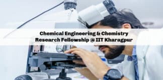Chemical Engineering & Chemistry Research Fellowship @ IIT Kharagpur