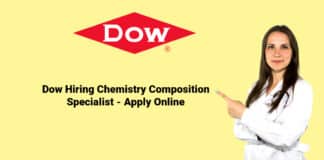 Dow Hiring Chemistry Composition Specialist - Candidates Apply Online