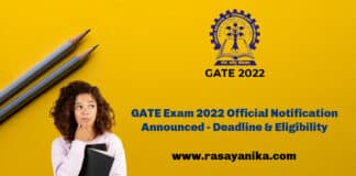 GATE Exam 2022 Official Notification Announced - Deadline & Eligibility