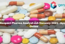 Genpact Pharma Analyst Job Vacancy 2021 - Apply Online