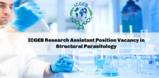 ICGEB Research Assistant Position Vacancy in Structural Parasitology