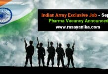 Indian Army Exclusive Job - Sepoy Pharma Vacancy Announced