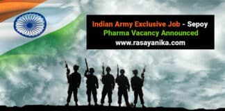 Indian Army Exclusive Job - Sepoy Pharma Vacancy Announced