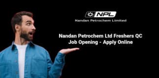 Nandan Petrochem Ltd Freshers QC Job Opening - Apply Online