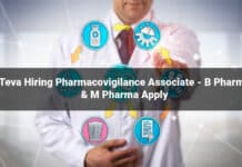 Teva Hiring Pharmacovigilance Associate - B Pharma & M Pharma Apply