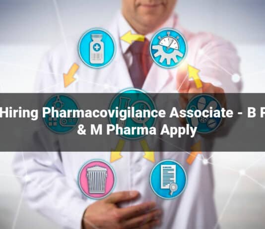 Teva Hiring Pharmacovigilance Associate - B Pharma & M Pharma Apply