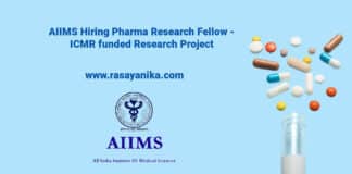 AIIMS Hiring Pharma Research Fellow - ICMR funded Research Project