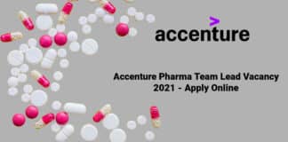 Accenture Pharma Team Lead Vacancy 2021 - Apply Online