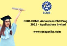 CSIR-CCMB Announces PhD Program 2022 - Applications Invited