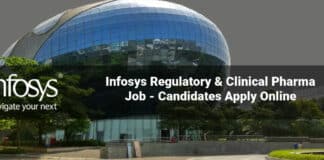 Infosys Regulatory & Clinical Pharma Job - Candidates Apply Online