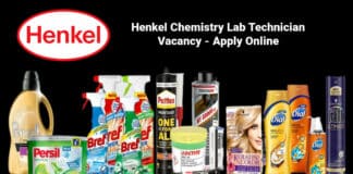 Henkel Chemistry Lab Technician Vacancy - Apply Online