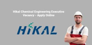 Hikal Chemical Engineering Executive Vacancy - Apply Online