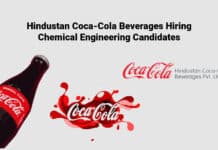 Hindustan Coca-Cola Beverages Hiring Chemical Engineering Job