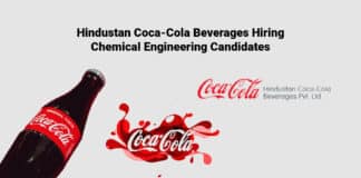 Hindustan Coca-Cola Beverages Hiring Chemical Engineering Job