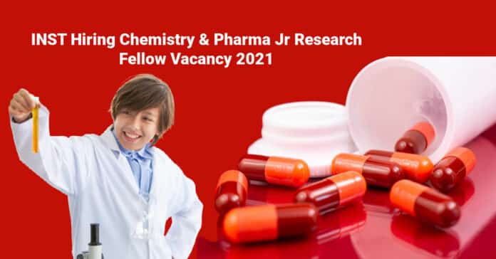 INST Jr Research Fellow Vacancy 2021 - Applications Invited
