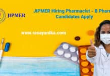 JIPMER Hiring Pharmacist - B Pharma Candidates Apply