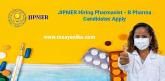 JIPMER Hiring Pharmacist - B Pharma Candidates Apply