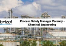 Lubrizol Process Safety Manager Vacancy - Chemical Engineering