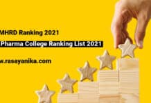 Top 25 Pharma College Ranking List 2021 In India Released By Govt NIRF-MHRD