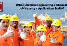 ONGC Chemical Engineering & Chemist Job Vacancy - Applications Invited